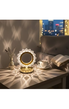 Plentiful Güneş Şeklinde Kristal Led Masa Lambası Dokunmatik, 3 Renk Işık Modlu, Şarjlı Mini Dekoratif Gece Lambası Beyaz Plentiful Güneş Şeklinde Kristal Led Masa Lambası Dokunmatik, 3 Renk Işık Modlu, Şarjlı Mini Dekoratif Gece Lambası Beyaz