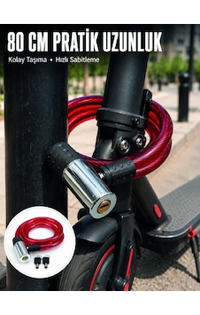 Şeffaf Pvc Kaplamalı Anahtarlı Bisiklet Kilidi İle Güvenli Park Deneyimi Diğer Şeffaf Pvc Kaplamalı Anahtarlı Bisiklet Kilidi İle Güvenli Park Deneyimi Diğer
