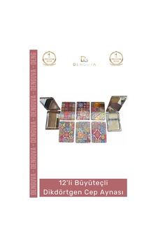 Ayna 12li Makyaj Kişisel Bakım Kompakt Taşınabilir Hediyelik Promosyon Büyüteçli Dikdörtgen Cep Ayn Çok Renkli Ayna 12li Makyaj Kişisel Bakım Kompakt Taşınabilir Hediyelik Promosyon Büyüteçli Dikdörtgen Cep Ayn Çok Renkli