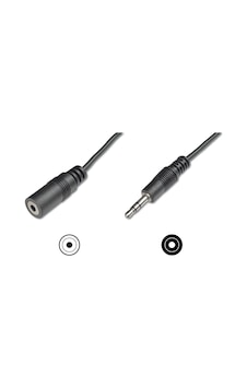 Audio Uzatma Kablosu, stereo 3.5mm Erkek - 3.5mm Dişi, 2.5 metre Audio Uzatma Kablosu, stereo 3.5mm Erkek - 3.5mm Dişi, 2.5 metre