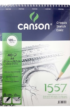 Canson 1557 Eskiz Defteri 120 G 40 Yaprak A4 Canson 1557 Eskiz Defteri 120 G 40 Yaprak A4