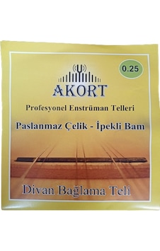 AKORT DİVAN SAZ TELİ PASLANMAZ 0.25 BAM BAMLI AKORT DİVAN SAZ TELİ PASLANMAZ 0.25 BAM BAMLI