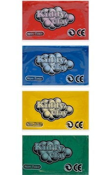 Kiddy Clay Renkli Oyun Hamuru 4lü 240gr Çok Renkli