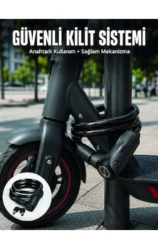 Kalın Pvc Kaplamalı Dayanıklı Motosiklet Ve Bisiklet Güvenlik Kilidi - Kalın Pvc Kaplamalı Dayanıklı Motosiklet Ve Bisiklet Güvenlik Kilidi -