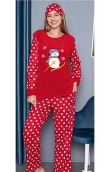 Polkan 17847 Polar Kırmızı Puanlı Kardan Adam Pijama Takım Kırmızı Polkan 17847 Polar Kırmızı Puanlı Kardan Adam Pijama Takım Kırmızı