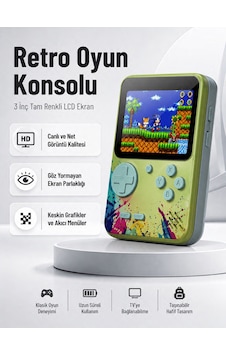 Hmngoxx 3 İnç Renkli Ekranlı Taşınabilir El Konsolu G5 Modeli Tkndhmngoxx Hmngoxx 3 İnç Renkli Ekranlı Taşınabilir El Konsolu G5 Modeli Tkndhmngoxx