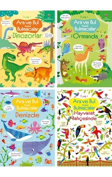 Ara Ve Bul Resimli Bulmacalar Serisi 3+ Uaş 4 Kitap Ara Ve Bul Resimli Bulmacalar Serisi 3+ Uaş 4 Kitap