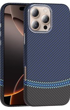 Apple Uyumlu iPhone 16 Pro Kılıf M-safe Şarj Özellikli Karbon Fiber Görünümlü Zore Gros Kapak Siyah-lacivert Apple Uyumlu iPhone 16 Pro Kılıf M-safe Şarj Özellikli Karbon Fiber Görünümlü Zore Gros Kapak Siyah-lacivert