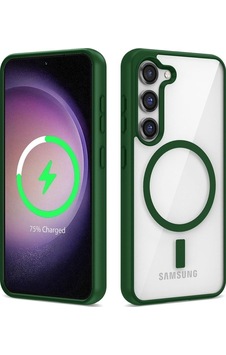 Samsung Galaxy Uyumlu S23 Kılıf M-safe Wireless Şarj Özellikli Silikon Zore Ege Kapak Yeşil Samsung Galaxy Uyumlu S23 Kılıf M-safe Wireless Şarj Özellikli Silikon Zore Ege Kapak Yeşil