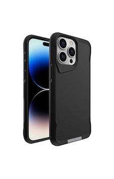 Apple iPhone Uyumlu 15 Pro Max Kılıf Zore Airbag Kenarlı T-max Mat Standlı Kapak