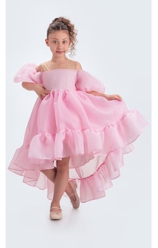 Mnk Baby & Kids Arisvi Kız Çocuk Abiye M00738 Pembe Mnk Baby & Kids Arisvi Kız Çocuk Abiye M00738 Pembe