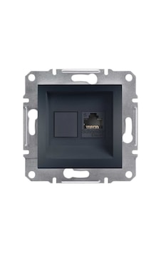 Schneider EPH4700171 Asfora RJ45 Cat6 Utp Tekli Data Prizi Antrasit
