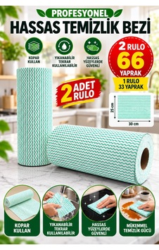 Technow Softtex 33 Yaprak Kopar Kullan Yeşil Rulo Hassas Temizlik Bezi 27x30cm 2'li Sarı Technow Softtex 33 Yaprak Kopar Kullan Yeşil Rulo Hassas Temizlik Bezi 27x30cm 2'li Sarı