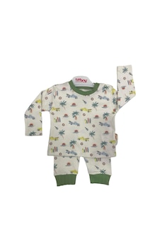 Tiffany Baby & Kids Tiffany 2li Takım Trip Tour Theme Ekru - Yeşil Tiffany Baby & Kids Tiffany 2li Takım Trip Tour Theme Ekru - Yeşil