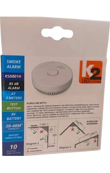Duman Dedektörü Pilli K2 Ksd001h Duman Dedektörü Pilli K2 Ksd001h
