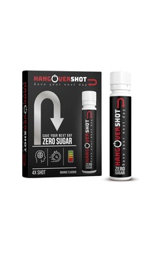 Hangovershot Zero Sugar Save Your Next Day 4 Shot 25 Ml. Hangovershot Zero Sugar Save Your Next Day 4 Shot 25 Ml.