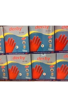 Derby Lateks Bulaşık Eldiveni No: 8 30 Çift Derby Lateks Bulaşık Eldiveni No: 8 30 Çift
