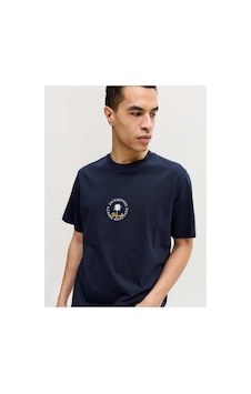 Jack & Jones Jorhyeres Mınımal Tee Ss Crew Neck Lacivert Jack & Jones Jorhyeres Mınımal Tee Ss Crew Neck Lacivert