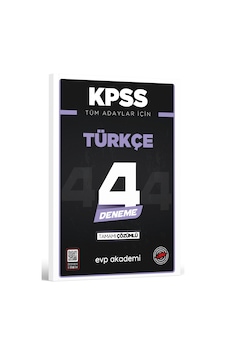 Kpss Tüm Adaylar İçin Türkçe 4 Deneme Tamamı Çözümlü Evp Akademi Kpss Tüm Adaylar İçin Türkçe 4 Deneme Tamamı Çözümlü Evp Akademi