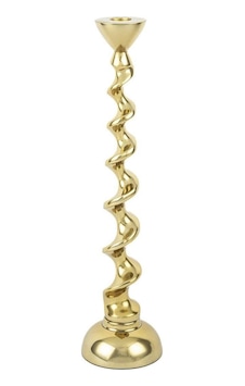 Mikasa Moor Twist Gold Metal Mumluk 9x35cm Gold Mikasa Moor Twist Gold Metal Mumluk 9x35cm Gold