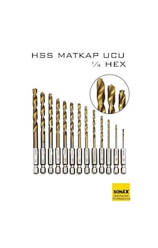 Zenvac Hss Matkap Ucu 1/4 Hex 13 Parça Hss Tungsten Karbür Matkap Uç 1.5-6.5mm Titanyum 722460 Zenvac29 Zenvac Hss Matkap Ucu 1/4 Hex 13 Parça Hss Tungsten Karbür Matkap Uç 1.5-6.5mm Titanyum 722460 Zenvac29