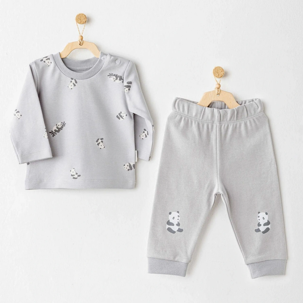 Andywawa 2'li Bebek Takım Ac26029 Gri Andywawa 2'li Bebek Takım Ac26029 Gri