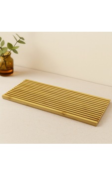 Çift Taraflı Ahşap Bambu Sunum Tepsisi 17x39 Cm Çift Taraflı Ahşap Bambu Sunum Tepsisi 17x39 Cm