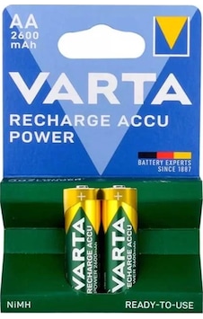 Nı-mh 1.2 Volt 2600 Mah R2u Aa Şarjlı 2'li Kalem Pil Nı-mh 1.2 Volt 2600 Mah R2u Aa Şarjlı 2'li Kalem Pil
