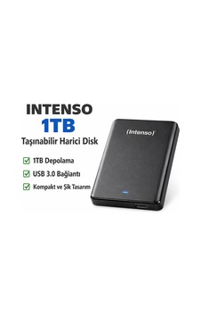 Intenso 2.5 1tb Usb 3.0 Taşınabilir Harici Harddısk Siyah 6023560 Intenso 2.5 1tb Usb 3.0 Taşınabilir Harici Harddısk Siyah 6023560