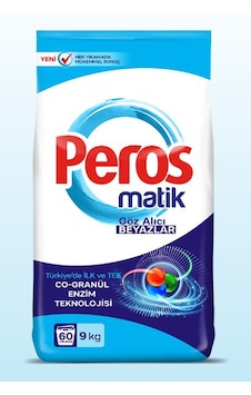 Peros Matik 9 Kg Göz Alıcı Beyazlar