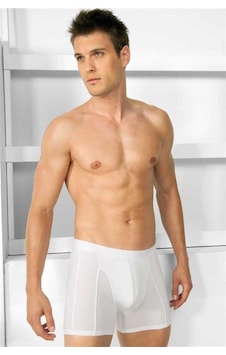 Modenya Erkek Modal Klasik Boxer Beyaz