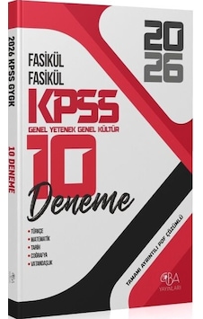 Cba Yayınları 2026 Kpss Genel Yetenek Genel Kültür 10 Deneme Fasikül Çözümlü Cba Yayınları Cba Yayınları 2026 Kpss Genel Yetenek Genel Kültür 10 Deneme Fasikül Çözümlü Cba Yayınları