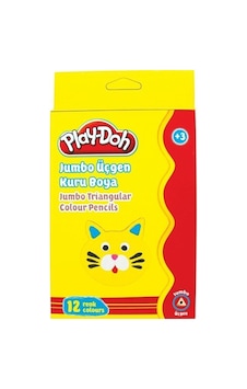 12 Renkli Jumbo Üçgen Kuru Boya Seti 124-Pembe 12 Renkli Jumbo Üçgen Kuru Boya Seti 124-Pembe