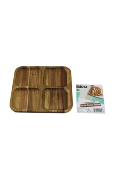 Akasya Kare 4 Bölmeli Ahşap Servis Sunum Tepsi - Tahtası 20 X 1.4cm Bx40 Çok Renkli Akasya Kare 4 Bölmeli Ahşap Servis Sunum Tepsi - Tahtası 20 X 1.4cm Bx40 Çok Renkli