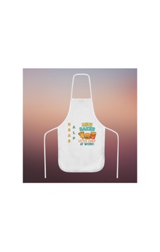 İsme Özel Çocuk Mutfak Önlüğü Little Chef At Work Tasarım Polyester Kumaş, Erkek Çocuk Hediye, Beyaz İsme Özel Çocuk Mutfak Önlüğü Little Chef At Work Tasarım Polyester Kumaş, Erkek Çocuk Hediye, Beyaz