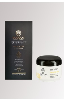 Evoque Keratin Organik Argan Yağ + Evoque Milk Therapy Saç Maskesi 100 ML