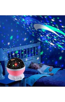Pembe Star Master Otomatik Projeksiyon Gece Lambası Pembe Star Master Otomatik Projeksiyon Gece Lambası