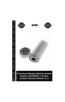 Premium Rampa Aktivite Asfalt Kaykay Kr-abec7-2 Paten Carbon Rulman Blister 8 Li Çok Renkli