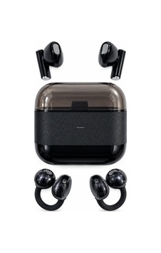 Kablosuz Bluetooth Kulaklık 2 Si 1 Arada Klipsli Kulak İçi 4 Lü Siyah