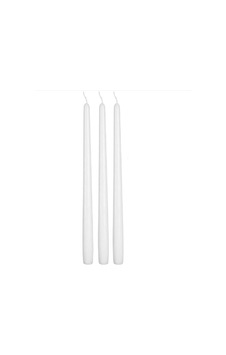 Şamdan Mumu 3lü Set 25 Cm Beyaz