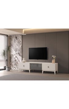 Ahsen Modern Dolaplı Tv Ünitesi 180 45 45 Vizon Ahsen Modern Dolaplı Tv Ünitesi 180 45 45 Vizon