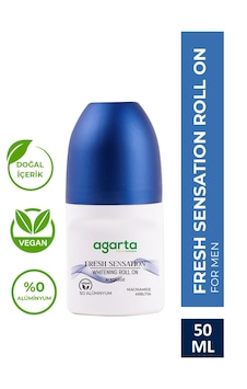 Agarta Fresh Sensation Ter kokusu Önleyici 24 Saat Etkili Beyazlatıcı Erkek Roll-On Deodorant 50 ML Agarta Fresh Sensation Ter kokusu Önleyici 24 Saat Etkili Beyazlatıcı Erkek Roll-On Deodorant 50 ML