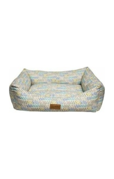 Dubex Makaron XL Boy Dikdörtgen Kısa Çizgili Kedi Yatağı 95 x 70 x 22 CM