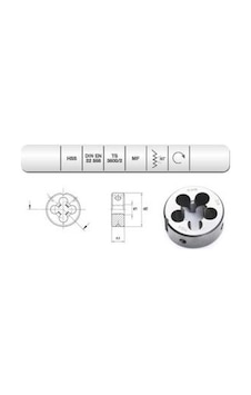 Evar Hss Dın 223/b Metr.ince Pafta M 10 X1.25 Evar Hss Dın 223/b Metr.ince Pafta M 10 X1.25