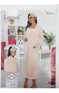 Limissi 6002 Hamile Lohusa Uzun Kol İnci Dantelli Hamile Gecelik Limissi 6002 Hamile Lohusa Uzun Kol İnci Dantelli Hamile Gecelik