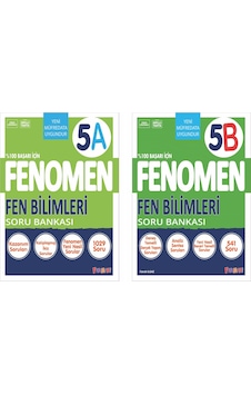 Fenomen Okul 2025 5. Sınıf Fen Bilimleri A + B Serisi Soru Seti 2 Kitap Güncel Müfredat Fenomen Okul 2025 5. Sınıf Fen Bilimleri A + B Serisi Soru Seti 2 Kitap Güncel Müfredat