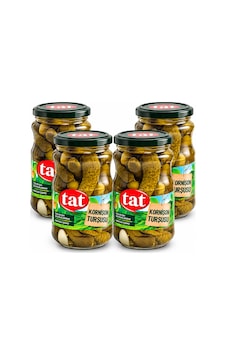 Tat Kornişon Turşu 350 Gr Cam X 4 Adet Tat Kornişon Turşu 350 Gr Cam X 4 Adet