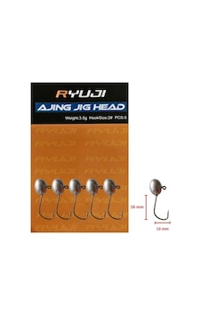Ryuji Ajing 3.5gr No:2 Jig Head Zoka 5 Adet Ryuji Ajing 3.5gr No:2 Jig Head Zoka 5 Adet