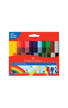 Faber-castell Eğlenceli Keçeli Kalem,12'li, 12 Renk Sku: Zeus8690010334800 Faber-castell Eğlenceli Keçeli Kalem,12'li, 12 Renk Sku: Zeus8690010334800