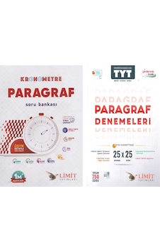 Limit Tyt Kronometre Deneme Ve Paragraf Soru Bankası Seti 2 Kitap Limit Tyt Kronometre Deneme Ve Paragraf Soru Bankası Seti 2 Kitap